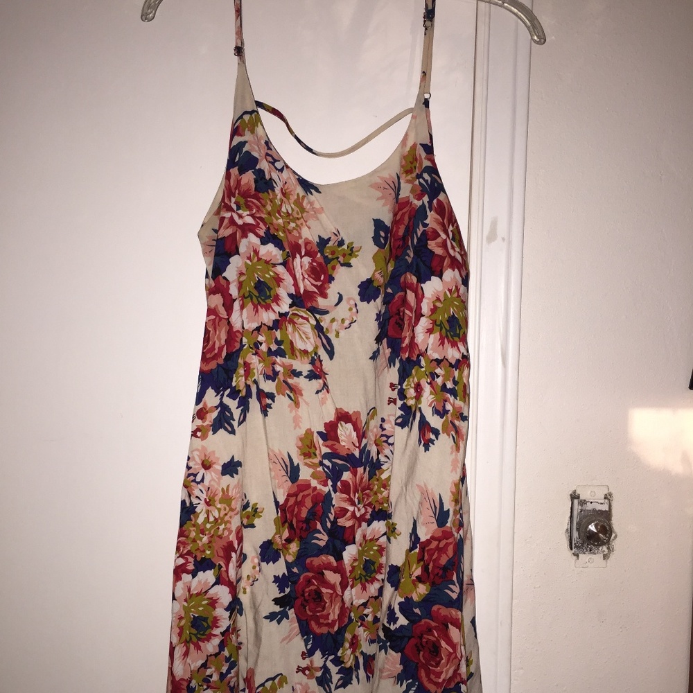 Sleeveless Flowy Floral Summer Dress